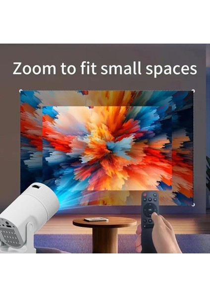 Taşınabilir Mini Projektör 720P Projektör Otomatik Dikey Keystone 180 Rotasyon Desteği Cep Telefonu Aynı Ekran Us Fiş (Yurt Dışından) modelleri
