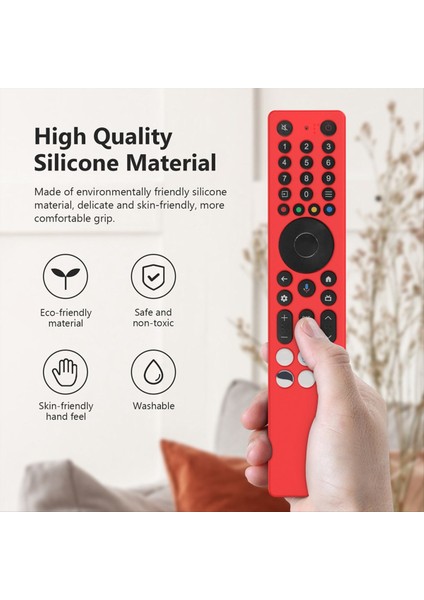 Tcl RC833A Için Silikon Uzaktan Kumanda Kılıfı, Kiraplı Anti-Slip Damla Geçirmez Kapaklı Akıllı Tv Aksesuarları (Yurt Dışından) fiyatları