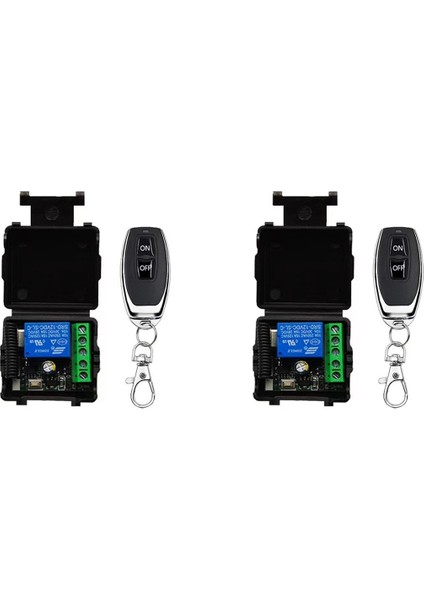 2x 433 Mhz Kablosuz Uzaktan Kumanda Anahtarı Rf Röle 12 V Garaj Kapısı Motoru Için Uzaktan Kumanda Anahtarı Su Pompası Kontrolü (Yurt Dışından)