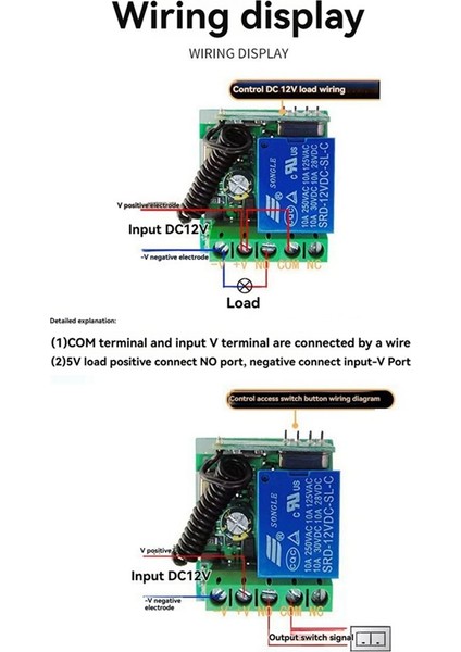 2x 433 Mhz Kablosuz Uzaktan Kumanda Anahtarı Rf Röle 12 V Garaj Kapısı Motoru Için Uzaktan Kumanda Anahtarı Su Pompası Kontrolü (Yurt Dışından) indirimleri