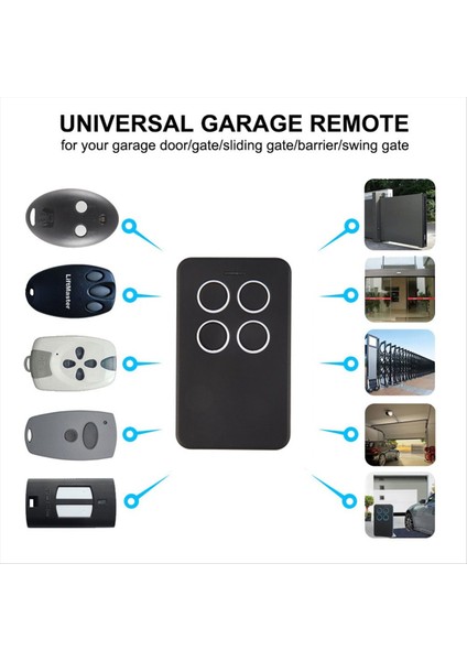 5 Adet Evrensel Çok Frekanslı Garaj Uzaktan Kapı Uzaktan Kumandası 280-868MHZ Tüm Sabit Kod ve Haddeleme Kodu Parçaları Için (Yurt Dışından) indirimleri