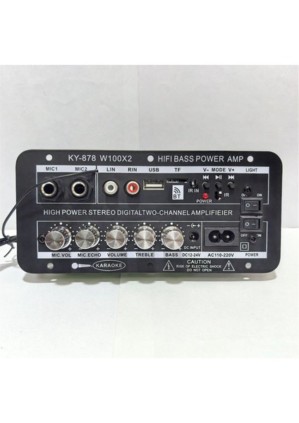 2 Kanal Stereo Dijital Bluetooth Amplifikatör Kurulu Çift Mikrofon Karaoke Amp Hoparlör Ev Sineması Araba Dıy Ab Fiş (Yurt Dışından) modelleri