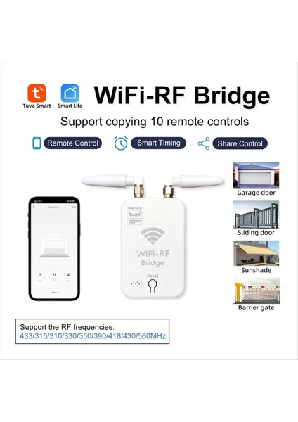 Akıllı Wifi Rf Teksir Uzaktan Kumanda Kopya Elektrikli Kapı Dönen Kapı Perdesi Tente Güneşlik 433 Kontrol Ab-Plug (Yurt Dışından) modelleri