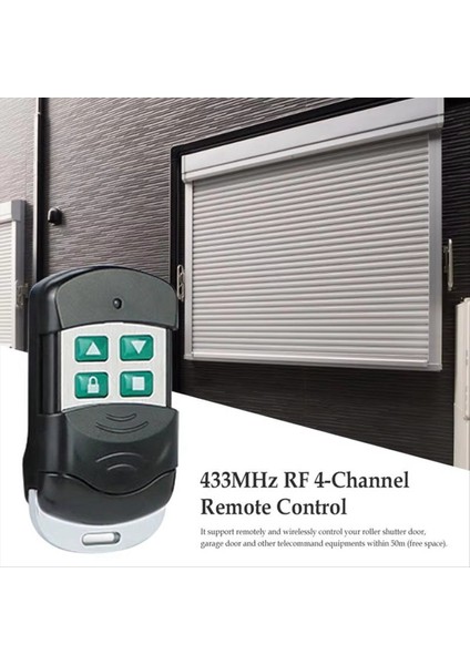 Yeni Garaj Kapısı Haddeleme Kodu Süper Metal Dört Düğmeli Kopya Kablosuz Uzaktan Kumanda 433MHZ Kopya Güvenlik Koruması (Yurt Dışından) fiyatları