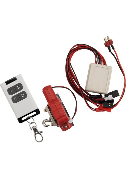 Rc Araba Metal Vinç + Kablosuz Uzaktan Kumanda 1 10 Rc Paletli Kamyon Eksenel SCX10 90046 Trx4 Trx6 Kırmızı (Yurt Dışından) fiyatları