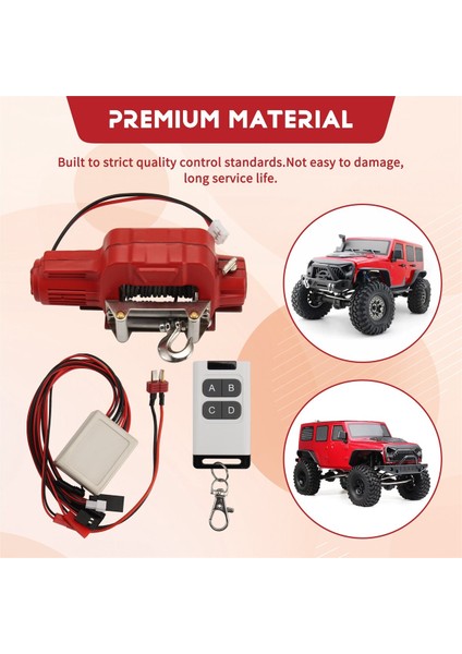 Rc Araba Metal Vinç + Kablosuz Uzaktan Kumanda 1 10 Rc Paletli Kamyon Eksenel SCX10 90046 Trx4 Trx6 Kırmızı (Yurt Dışından) indirimleri