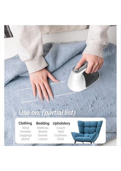 6 Yapraklı Bıçaklı Elektrikli Lint Sökücü USB Kumaş Tıraş Makinesini Hızla Çıkarın Kazak Tıraş Makinesi Giysi Yatak Takımı Beyaz (Yurt Dışından) modelleri