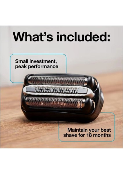 32B Yedek Kafa Folyo ve Kesici Braun Series 3 Tıraş Makineleri ile Uyumlu 32B 3000S 3010S 3040S 3050CC 3070CC 3080S (Yurt Dışından) modelleri