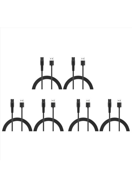 6 Adet 5 V 1A USB Tıraş Makinesi Şarj Kablosu Philips Için QP2724 QP2834 QP1924 MG9520 Elektrikli Tıraş Makinesi Giyotin Şarj Aleti Kablosu (Yurt Dışından)
