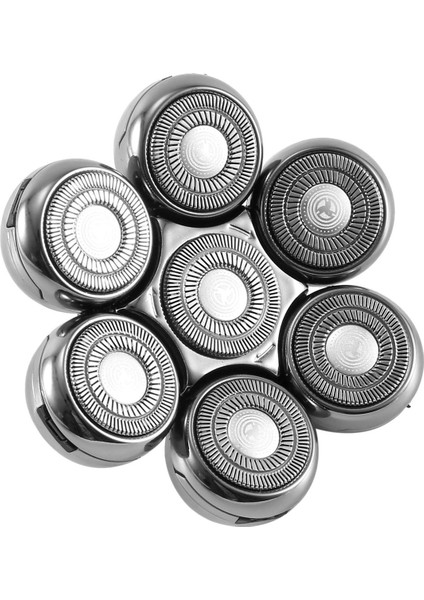 3x Yedek Kesici Kafa Elektrikli Tıraş Makinesi Erkekler Için Jilet Sakal Düzeltici Islak ve Kuru 7d Yüzen Kafalar Bıçak Gümüş (Yurt Dışından) modelleri