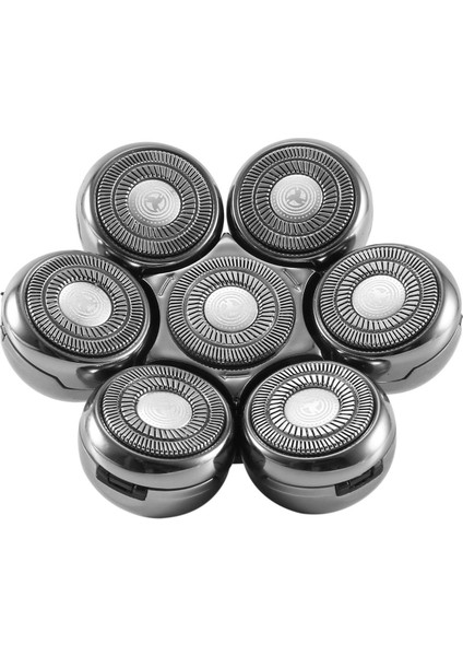 3x Yedek Kesici Kafa Elektrikli Tıraş Makinesi Erkekler Için Jilet Sakal Düzeltici Islak ve Kuru 7d Yüzen Kafalar Bıçak Gümüş (Yurt Dışından) fırsatları