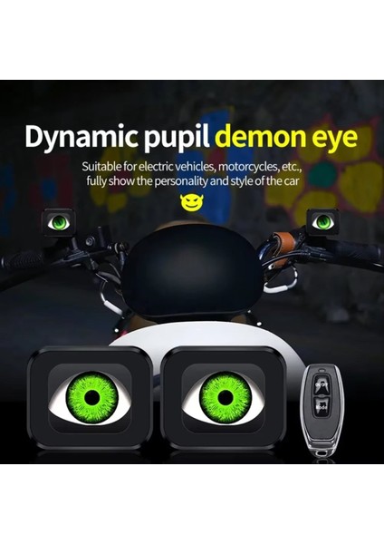 12-36V LED Şeytan Göz Işığı Dinamik Motosiklet Aynası Şeytan Göz Işığı Motosiklet Otomobil Far For Akıntıları Için Su Geçirmez (Yurt Dışından) fiyatları