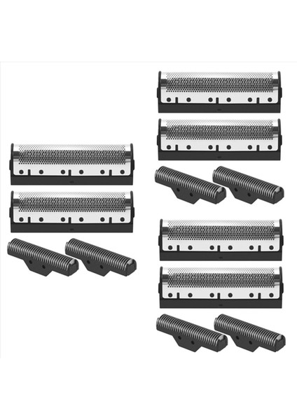 6 Takım Kesme Bıçağı Kemei KM-1102 Clipper Elektrikli Tıraş Makinesi Parçaları Net Gümüş (Yurt Dışından) fiyatları