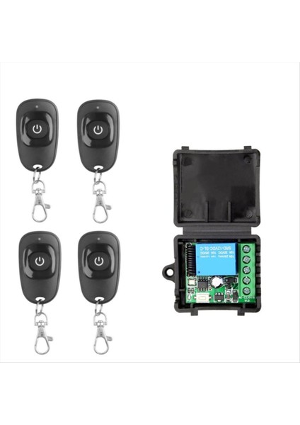 433 Mhz Evrensel Kapı Uzaktan Kumanda Anahtarı Dc 12V 10A Gate LED Garaj Kapısı Için Röle Alıcı (Yurt Dışından)
