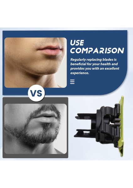 Philips Için 2x Tıraş Bıçağı Tek Bıçak QP2520 QP2630 QP6510 QP6520 QP6530 QP2515 QP2510 Elektrikli Sakal Düzeltici (Yurt Dışından) indirimleri