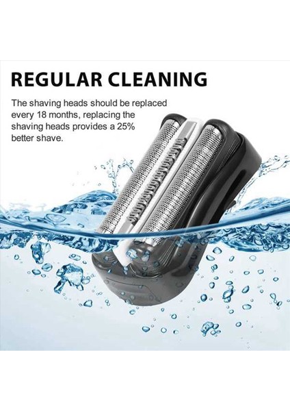 2x 32B Tıraş Başlığı Değiştirme Braun Serisi 3 301S 310S 320S 330S 340S 360S 380S 3000S 3020S 3040S 3080S (Yurt Dışından) modelleri