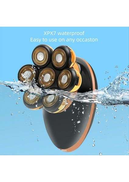 7 Kafalı Elektrikli Tıraş Makinesi USB Dharging Paslanmaz Çelik Bıçaklar Erkek Hızlı Tıraş Sakal Düzeltici Saç Düzeltici Hediye Erkekler Için Altın (Yurt Dışından) fiyatları