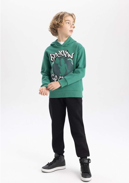 Erkek Çocuk NBA Boston Celtics Kapüşonlu Kalın Sweatshirt B4909A823WN