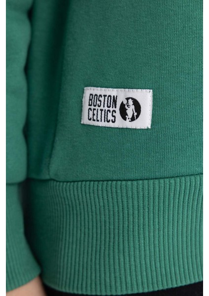 Erkek Çocuk NBA Boston Celtics Kapüşonlu Kalın Sweatshirt B4909A823WN