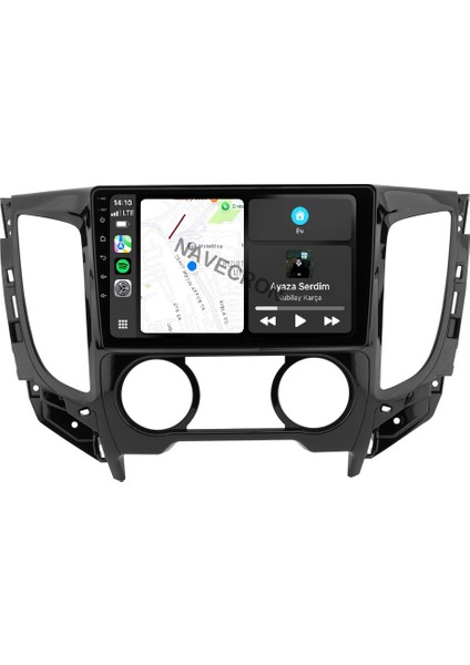 Mıtsubıshı L200 2015-18 9" Uyumlu Android Multimedia Gerçek 4/64 Kablosuz Carplay Geri Görüş Kameralı