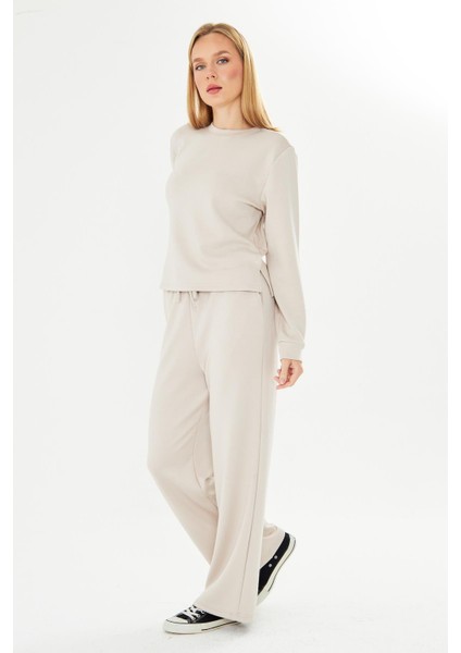 Kadın Modal Kumaş Rahat Kalıp Eşofman Takımı Taş 8509-T indirimleri