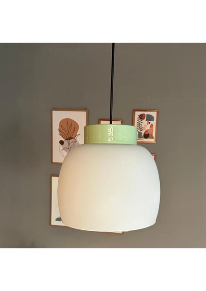 Dijon Beyaz Cam Sarkıt Avize Mint Başlık Salon Mutfak Avizeleri Pastane Modelleri fiyatları