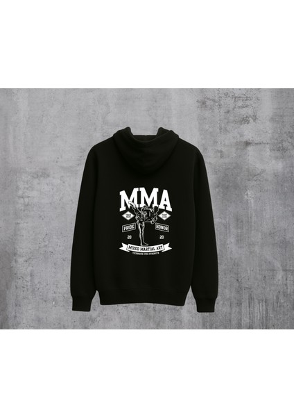 Baskılı Kapüşonlu Sweatshirt