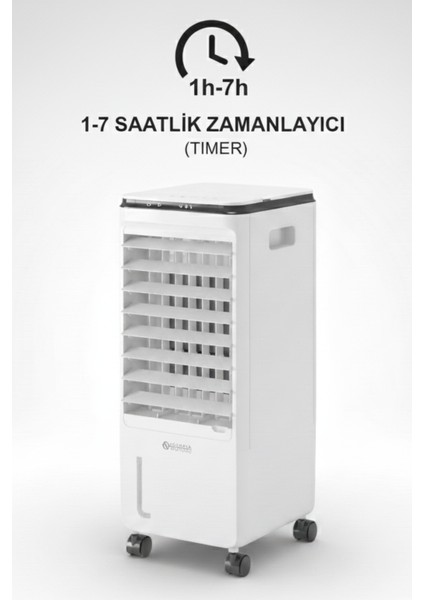 Peler 7T Hava Soğutucu | 300 m³/sa, 7 L Depo, 3 Mod, 1–7 Saat Zamanlayıcı