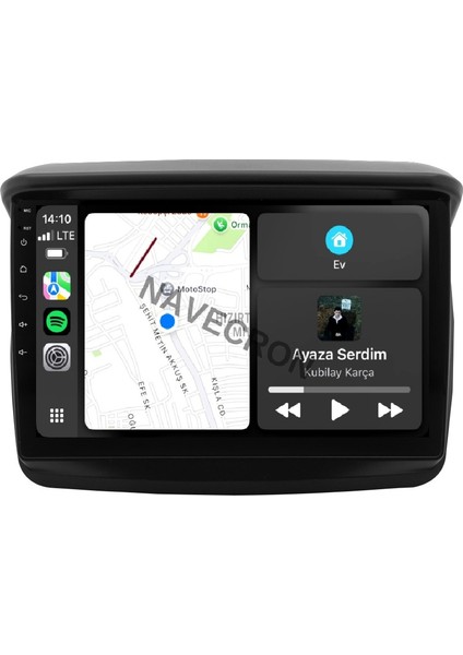 Mıtsubıshı L200 2007-14 9"uyumlu Android Multimedia Gerçek 4/64 Kablosuz Carplay Geri Görüş Kameralı