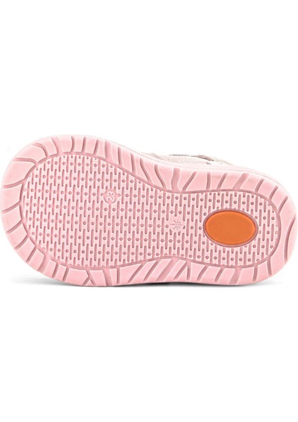 Schaggy Hakiki Deri Pembe Yeşil Bebek Spor Ayakkabı