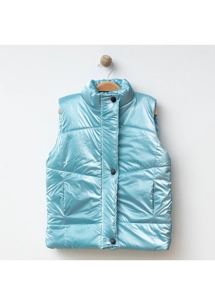 Basic Dik Yaka Kolsuz Şişme Yelek Lila fiyatları