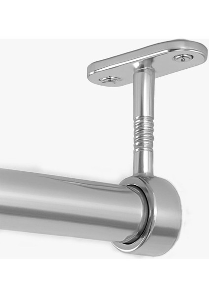 Dolap Içi (20 Cm) Yuvarlak Krom Askı Borusu( Askı Borusu + Flanş + Vida) - 1.kalite modelleri