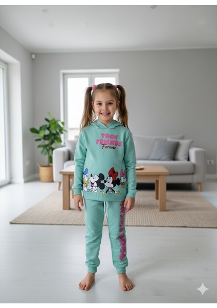 Kız Çocuk Yeşil Alt Üst Takım