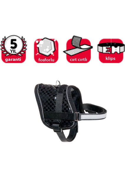 Karlie Reflektörlü Göğüs Tasma S 36-46cm Siyah Renkli modelleri