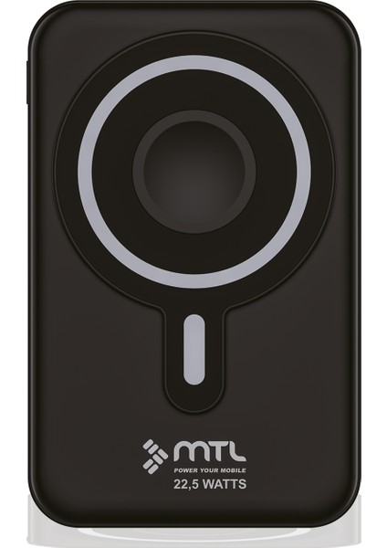 10.000 Mah Kablosuz ve Kablolu Powerbank | Apple Watch ve Airpods Uyumlu 37.5 Watt Standlı Powerbank