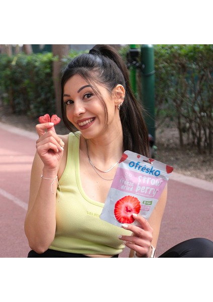 Çilek Kuru Meyve Cipsi 15 gr – İlave Şekersiz & Katkısız - Dondurularak Kurutulmuş Sağlıklı Atıştırmalık – Freeze Dried Çilek fırsatları