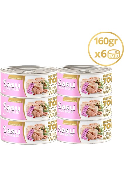 Light Suda Ton Balığı 6x160 gr Bütün Dilim