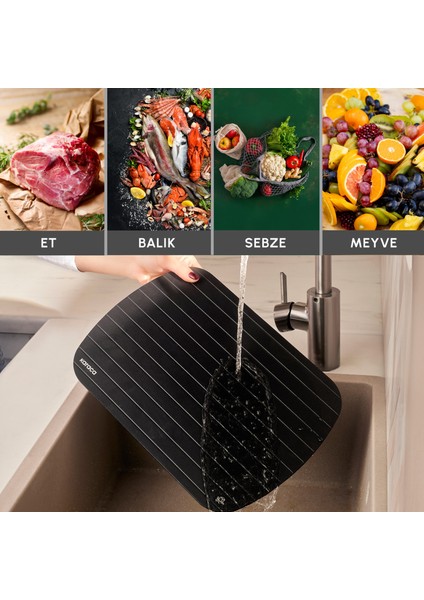 Mutfaksever Defrozlu Buz Çözücü Kesme Tahtası 35 cm indirimleri