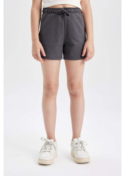 Kız Çocuk Baskılı 2'li Şort