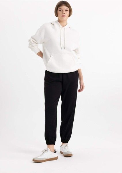Standart Boy Beli Paçası Lastikli Basic Düz Jogger Eşofman Altı