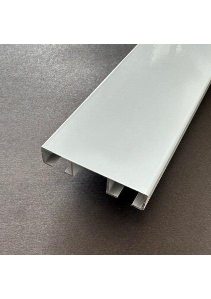 Iki Kanallı Alüminyum Beyaz Perde Rayı (48MM) Düz Ikili Korniş modelleri