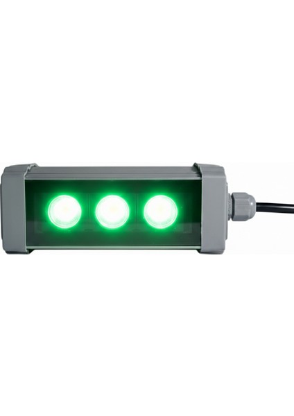 12CM 3W LED Duvar Boyama Wallwasher Yeşil 220V
