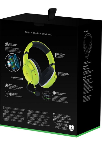 Kaira x For Xbox X|s RZ04-03970600-R3M1 Electric Volt Yesil Kablolu Oyuncu Kulaklik