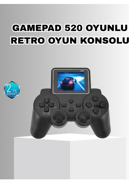 Techmrt Mini Retro Oyun Konsolu S10 2.8 Inç Ekran Taşınabilir Klasik Atari