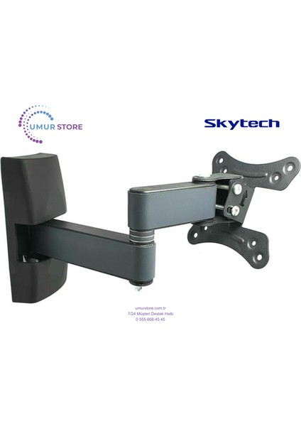 Skytech 24ST3001 24'' Uyumlu 60 Uydu Alıcılı Ekran Hd Ready 14”- 28” Monitör Lcd Led TV Hareketli Askı Aparatı