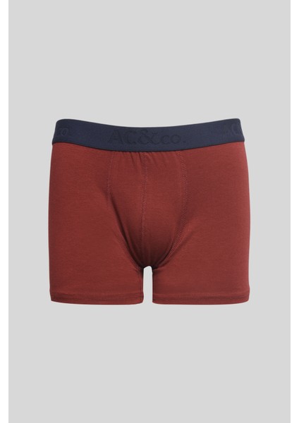 Erkek Lacivert 3'lü Pamuklu Esnek Boxer Paketi fırsatları