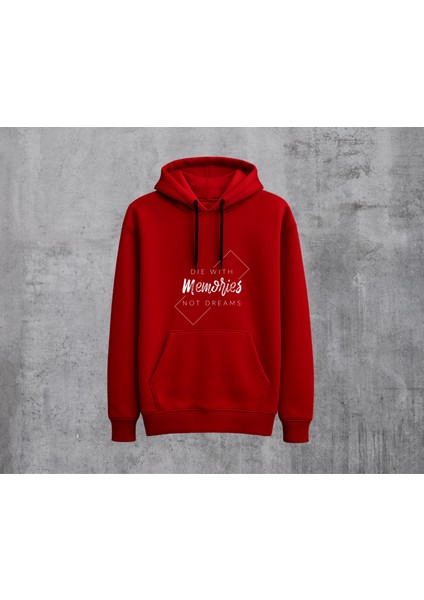 Dijital Basklı Kapüşonlu Sweatshirt