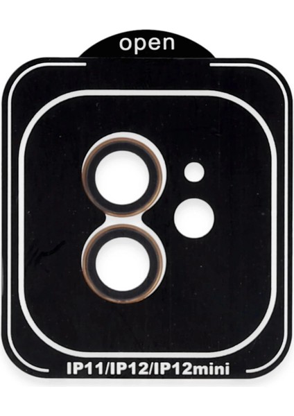 Bfs iPhone 11 Pvd Metal Kamera Lens - Turuncu