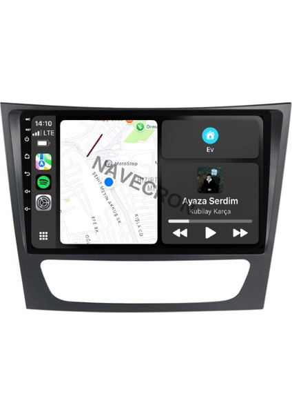 Mercedes E W211 2002-09 9" Uyumlu Android Multimedia Gerçek 4/64 Kablosuz Carplay Geri Görüş Kameralı