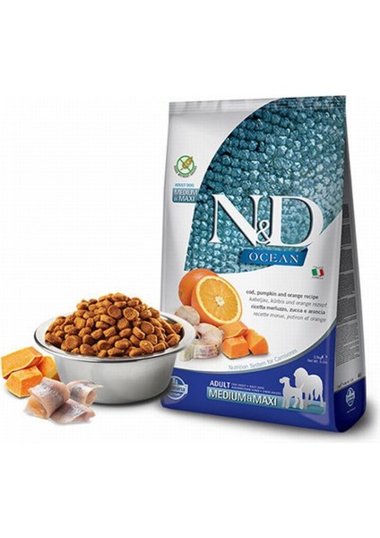 Nd Ocean M.Balığıadult Med&Maxi Tahılsız Köpek Maması - 12 Kg fiyatları